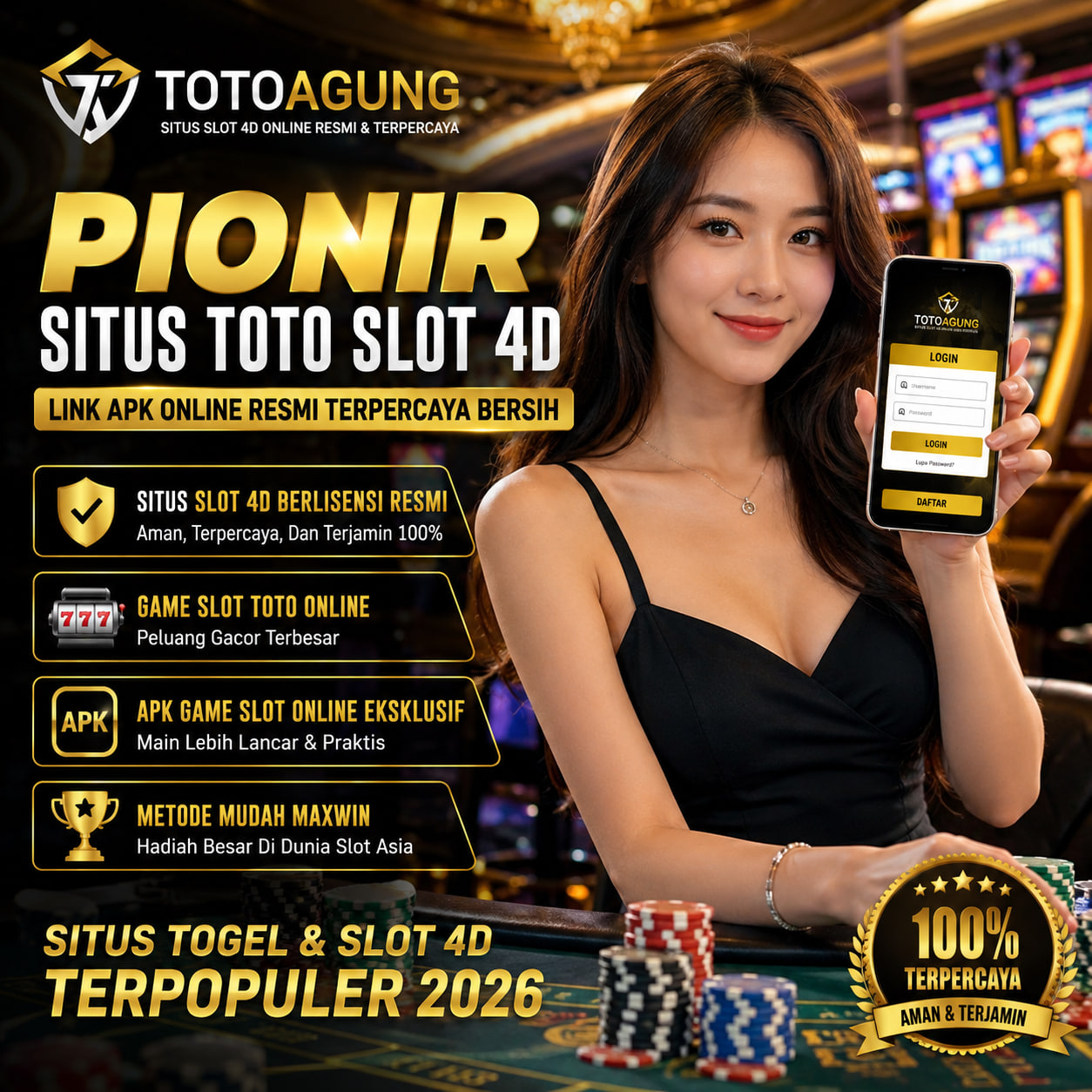 TOTOAGUNG : Pionir Situs Toto Slot 4D Link Apk Online Resmi Terpercaya Bersih